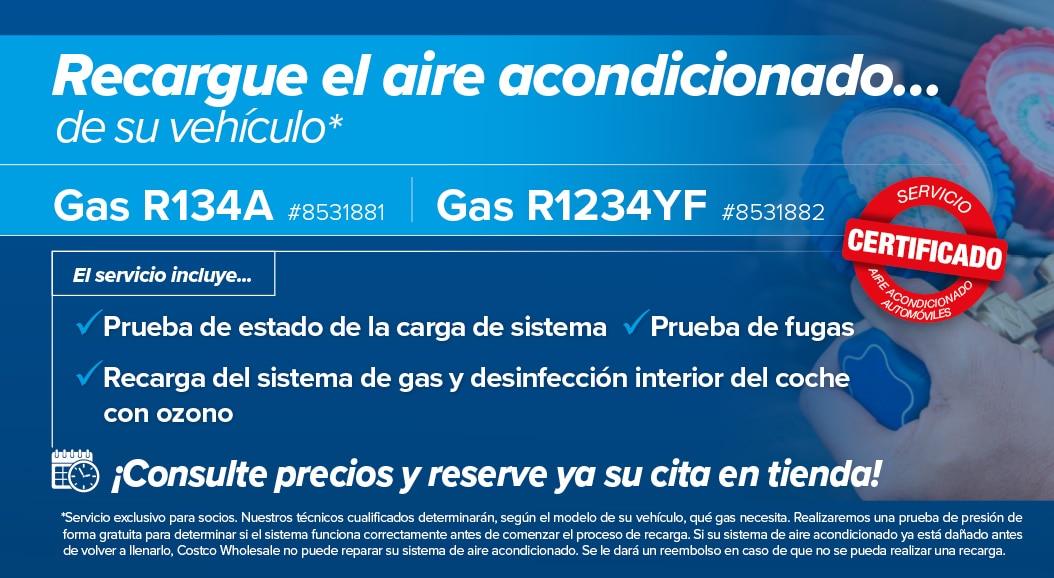 Recargue el aire acondicionado de su coche con nosotros