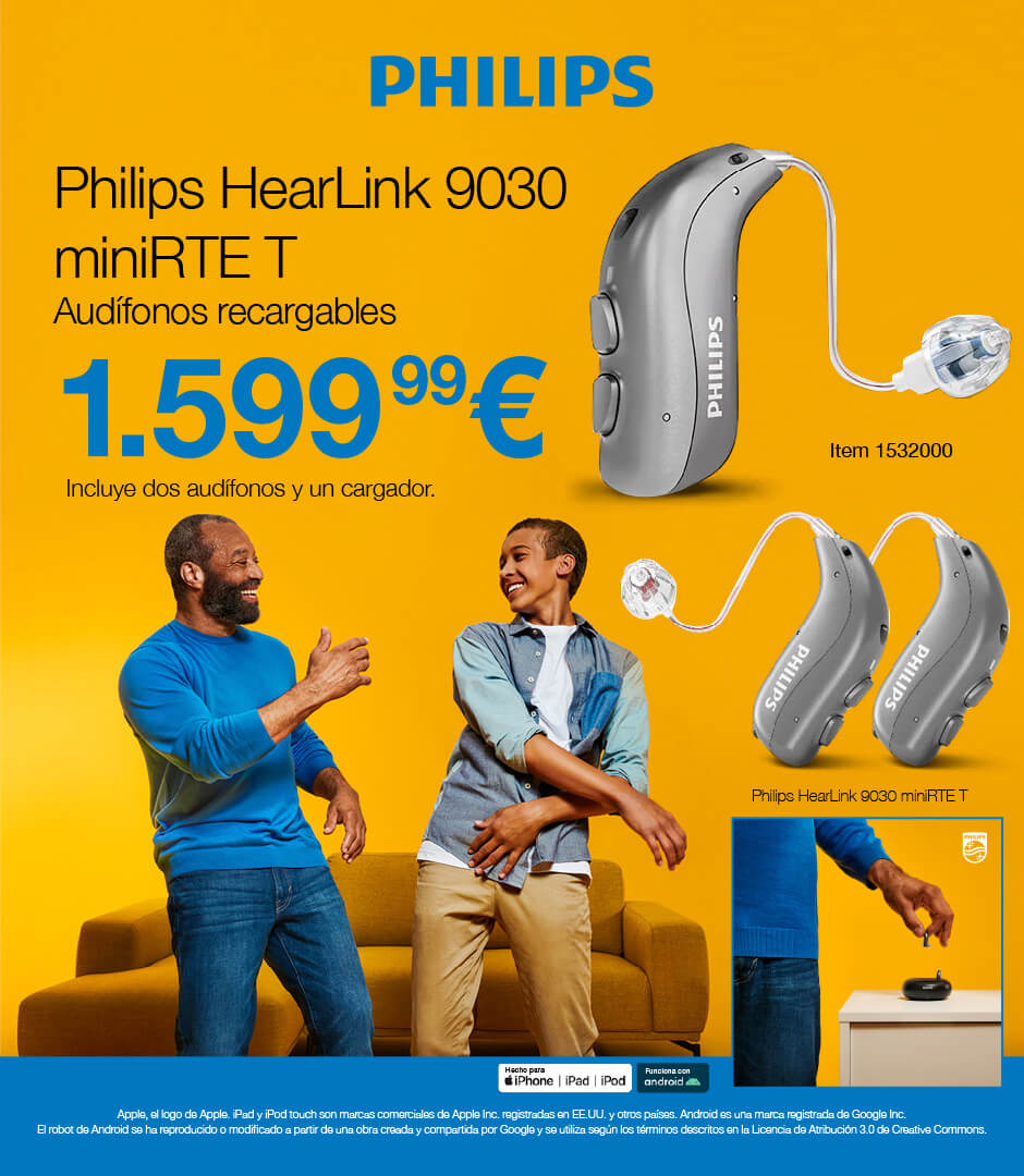 Philips HearLink 9030 miniRTE T, dos auífonos a 1.599,99€