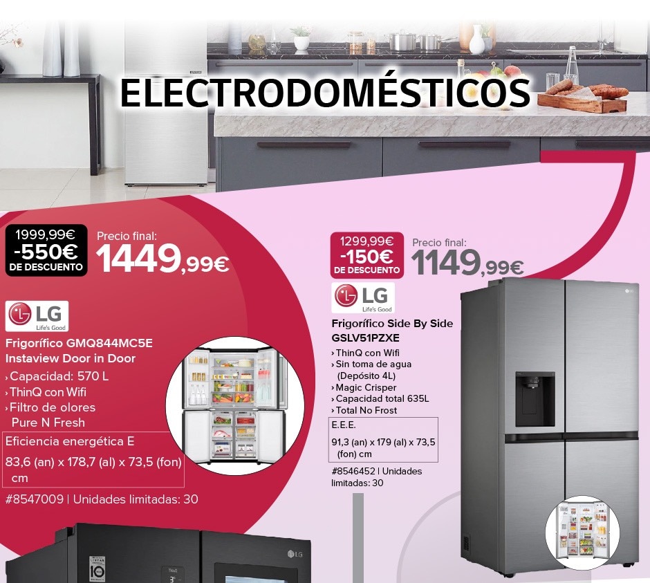 Electrodomésticos: frigorífico Door in Door Instaview, Frigorífico Side by side