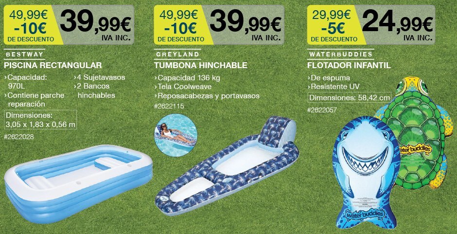Piscinas: Bestway piscina rectangular / tumbona hinchable / flotador Waterbuddies