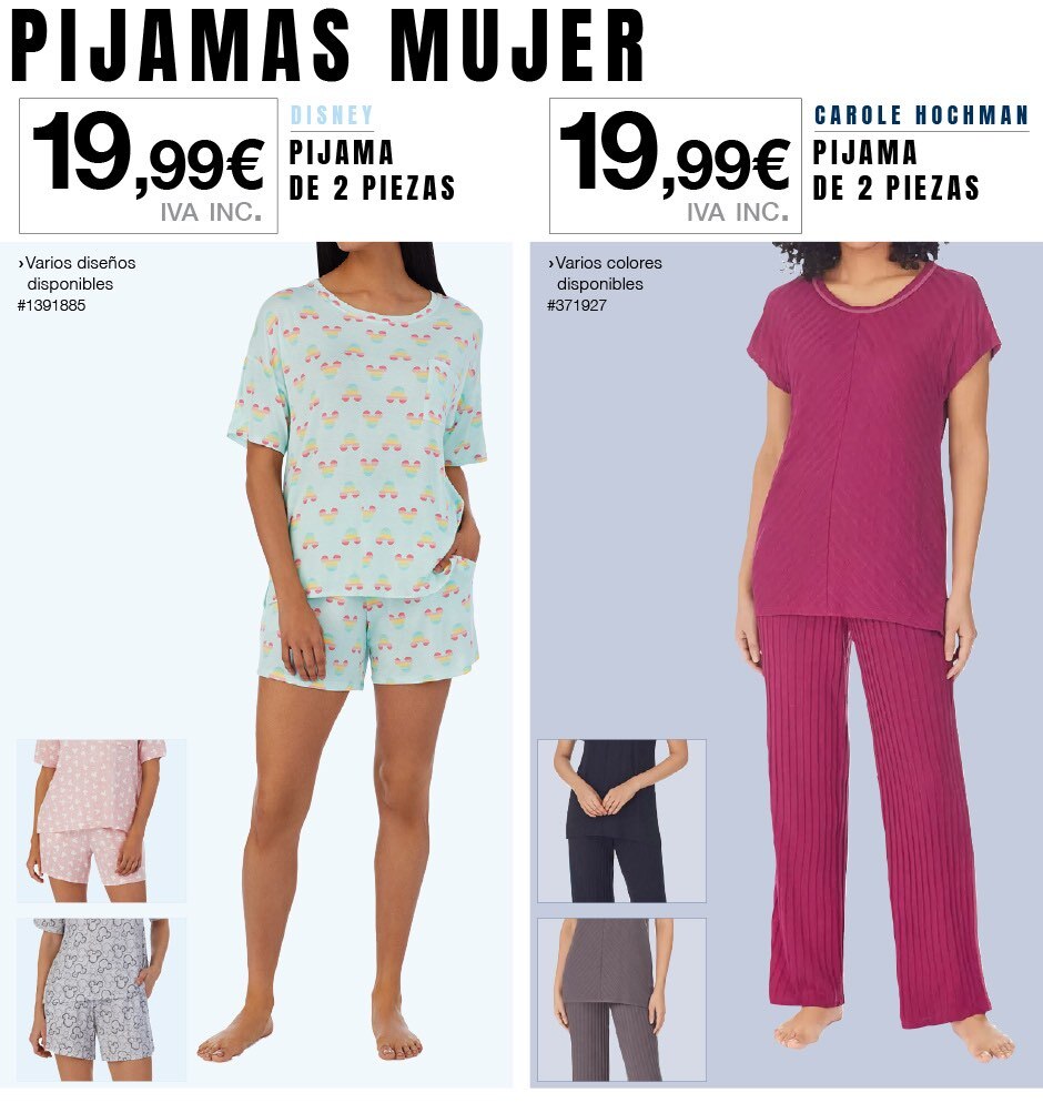 Mujer Pijamas: Disney pijama , Carole Hochman pijama