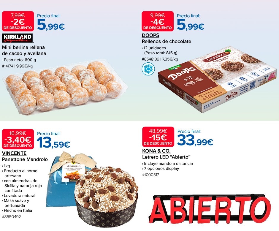 Mini berlinas de cacao y avellana