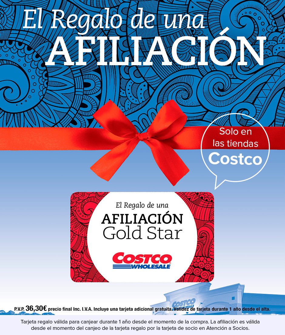 Regale una afiliación. Solo en Tiendas Costco