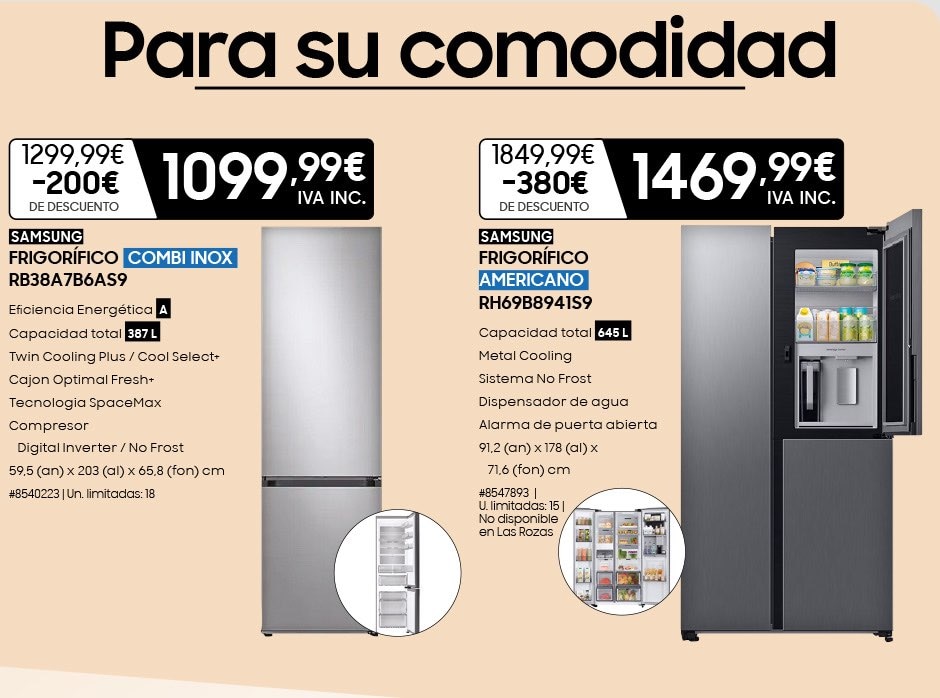 Frigorífico combi Inox, frigorífico americano